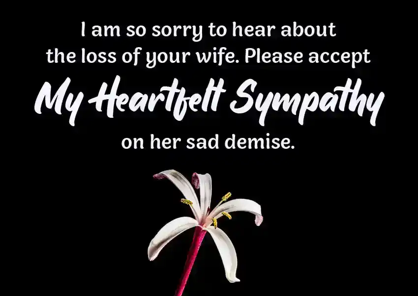 words of comfort for loss of wife