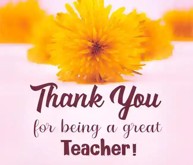 thank you message for teacher