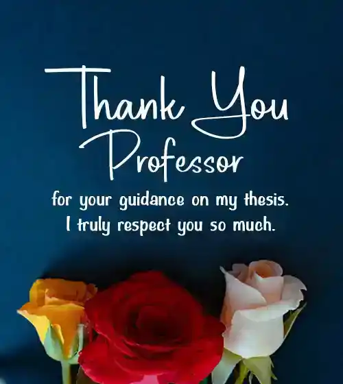 Thank You Email To Professor For Guidance On A Thesis