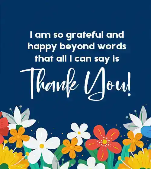thanks message