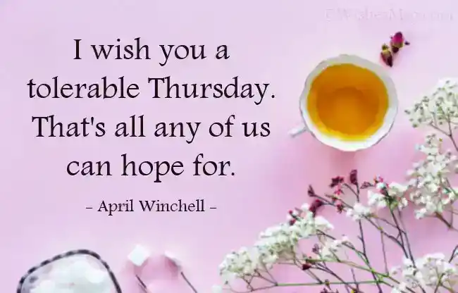 Quotes About Thursday