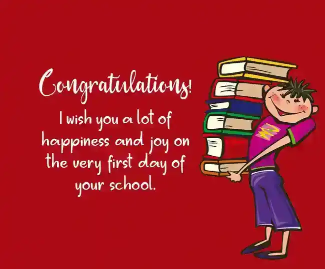 first day of school wishes for boy