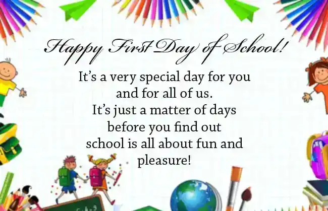 Happy First Day of School Wishes